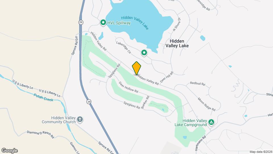 18565 Hidden Valley Rd Map and Location Details