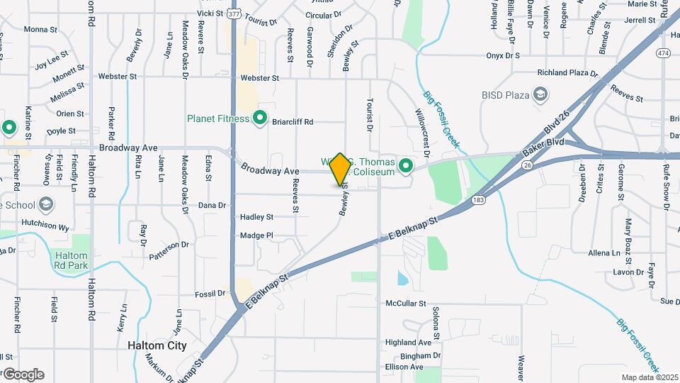 5831 Dana Dr Map and Location Details