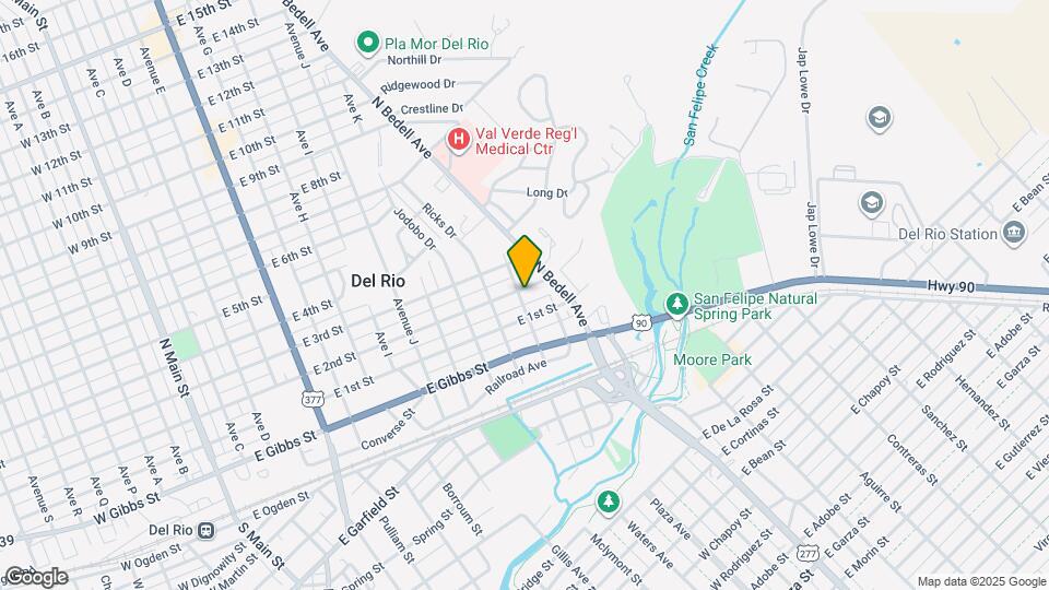 1301 E 2nd St Map and Location Details