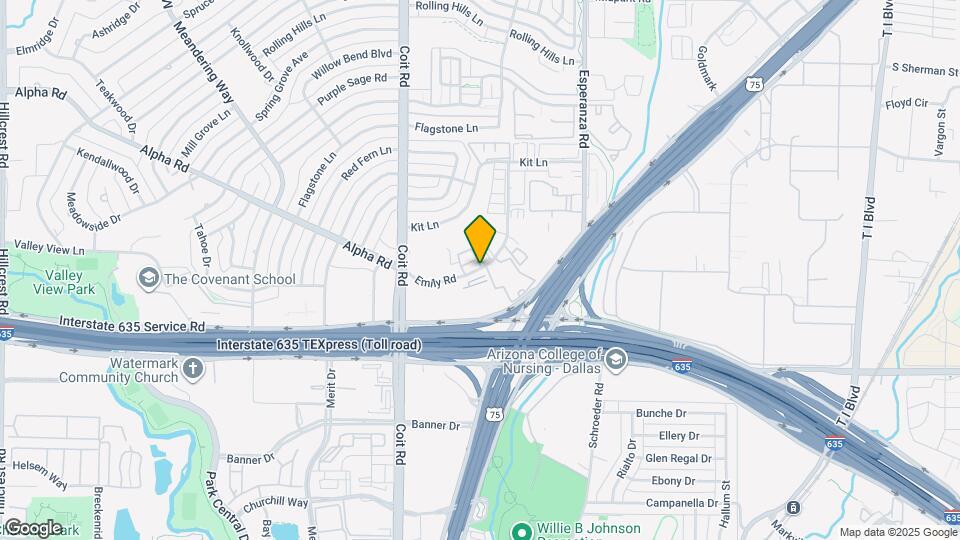 1321 Emily Rd Map and Location Details