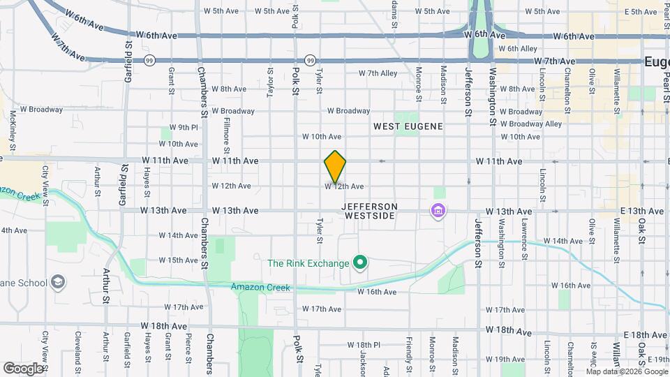 1138 W 12th Ave Map and Location Details