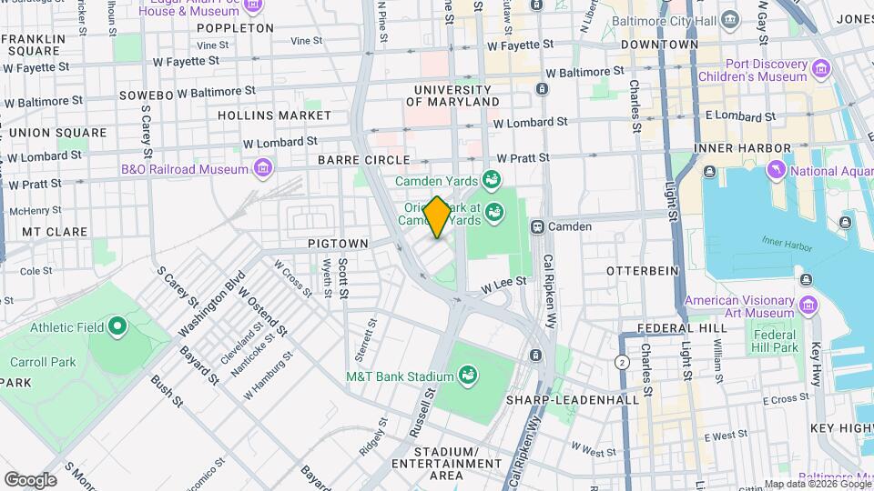 613 S Paca St Map and Location Details