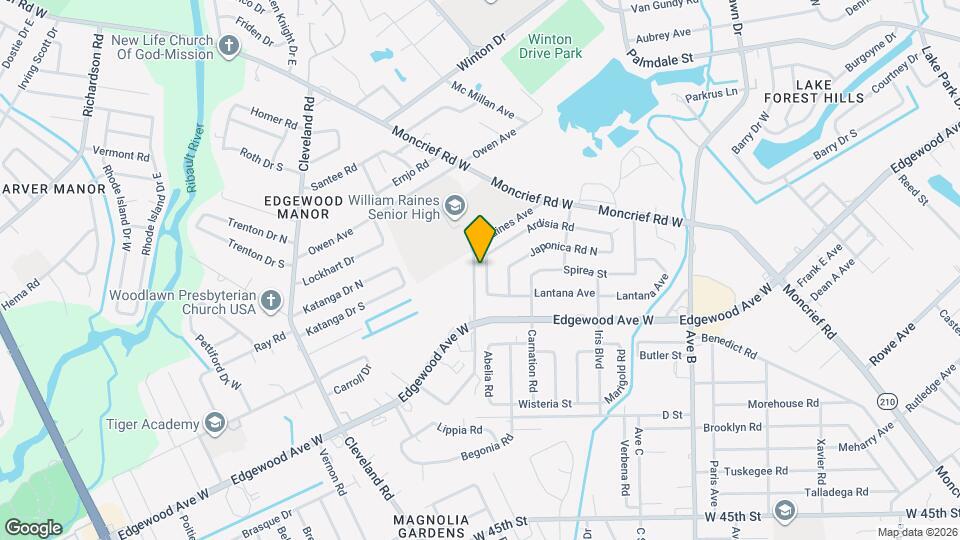 6132 Ardisia Rd W Map and Location Details
