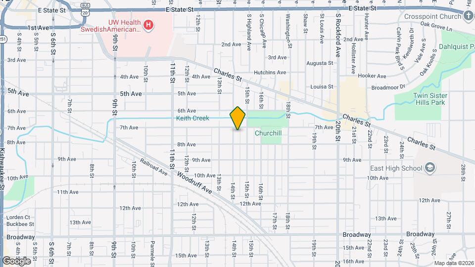 812 14th St, Unit 1st floor Map and Location Details