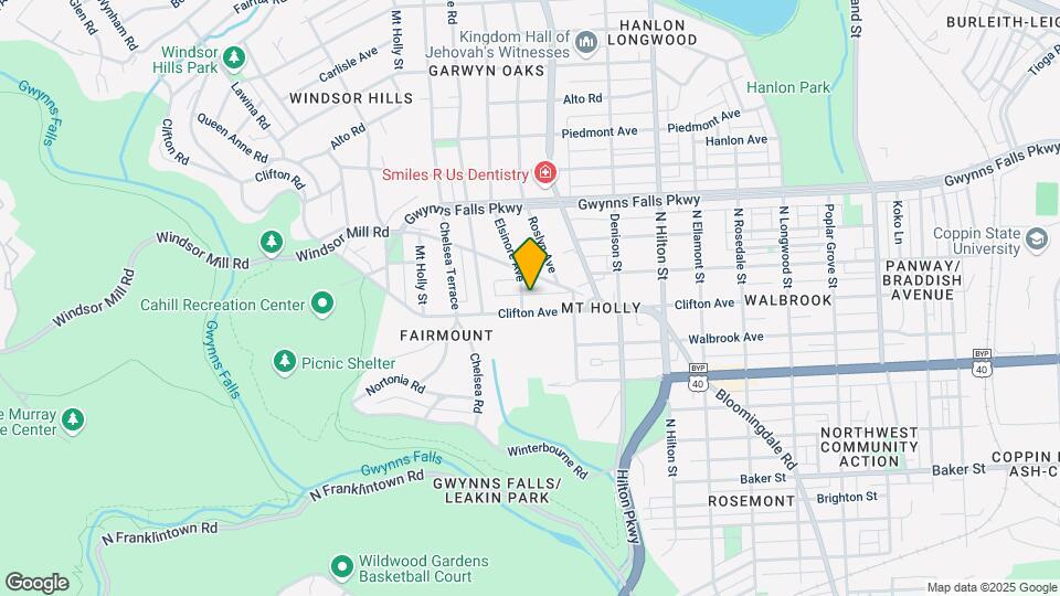 3512 Clifton Ave Mapa y Detalles de la Ubicación