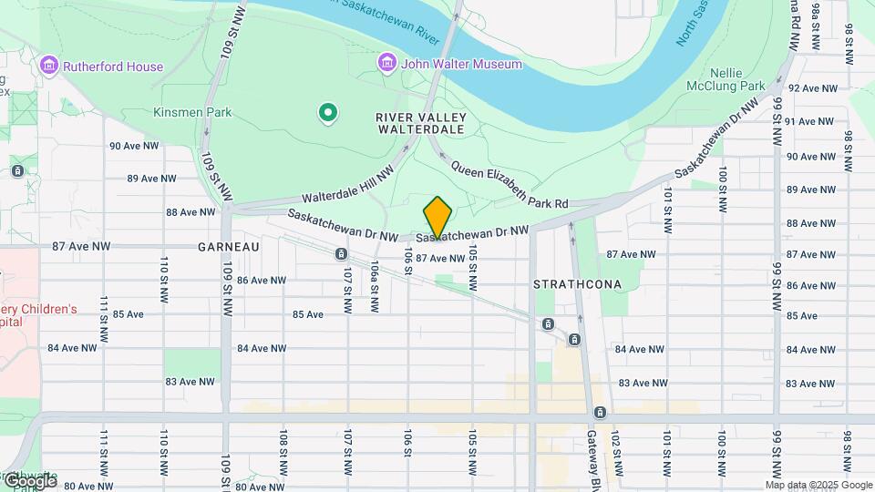 10545 Saskatchewan Dr NW Map and Location Details