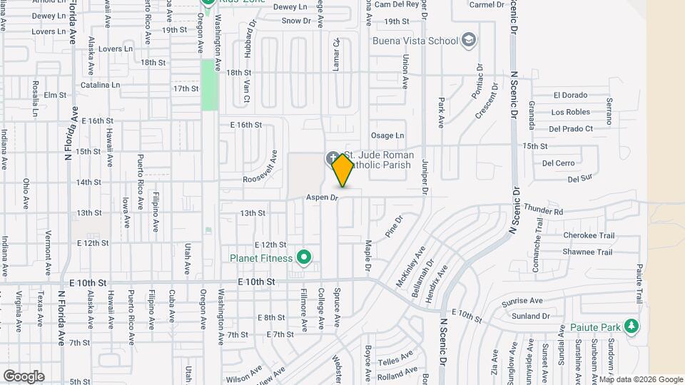 2101 Aspen Dr Map and Location Details