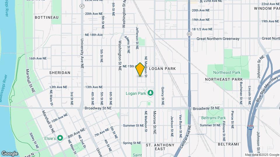 1327 Jefferson St NE, Unit 2 Mapa y Detalles de la Ubicación