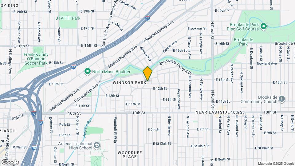 1235 Tecumseh St Mapa y Detalles de la Ubicación