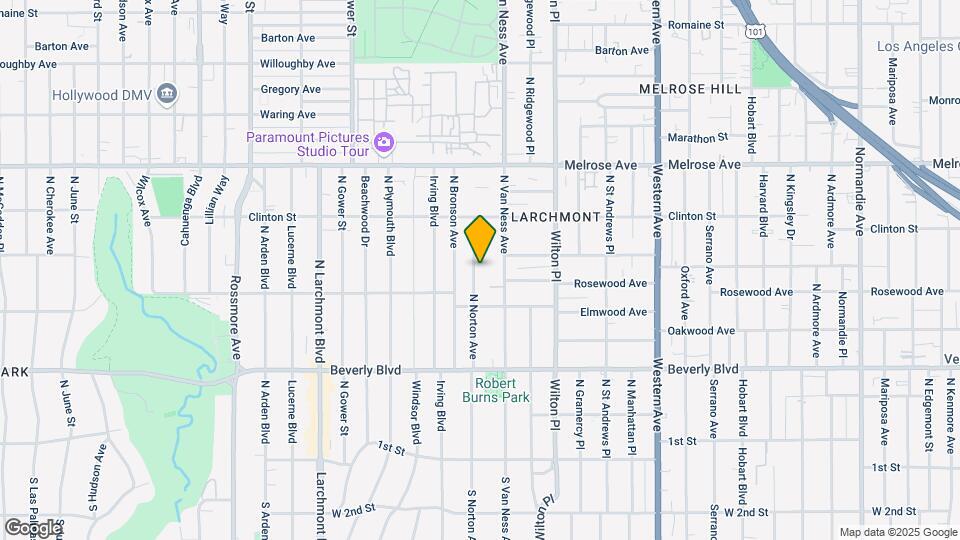 444 N Norton Ave Map and Location Details