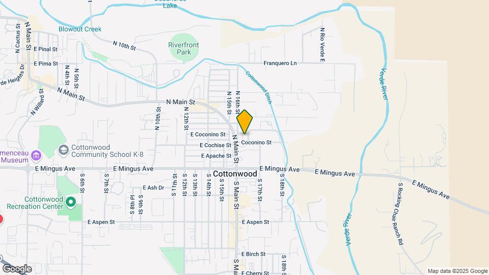 1626 E Coconino St Mapa y Detalles de la Ubicación