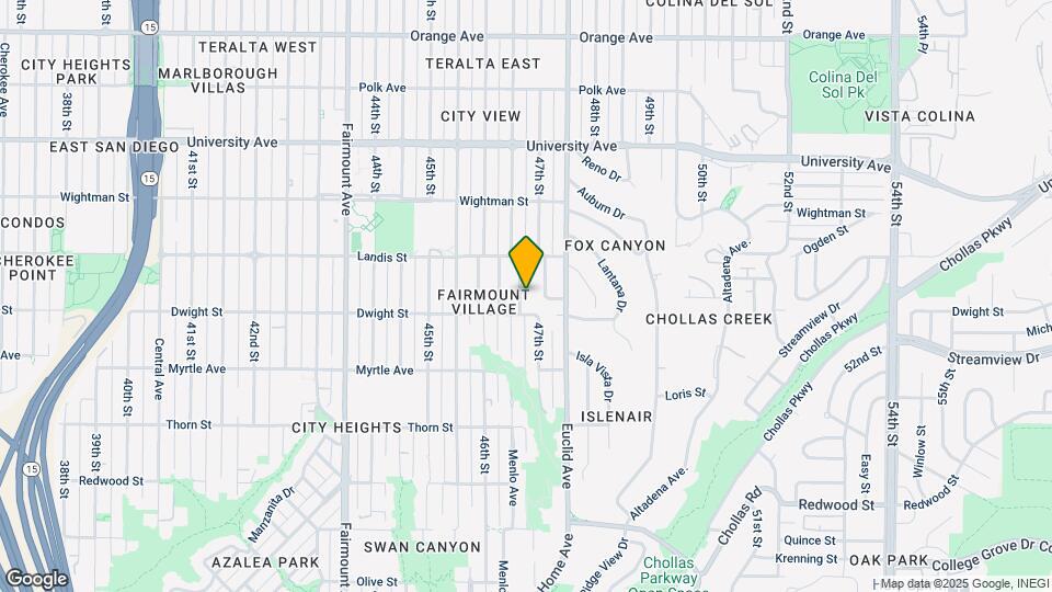 3629 47th St Map and Location Details