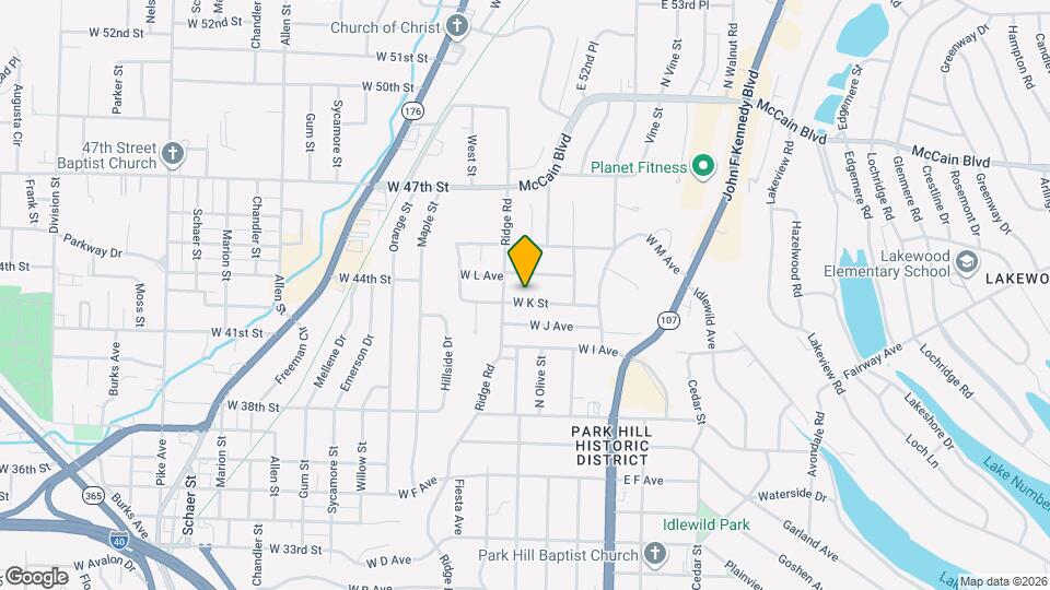 405 W K St Map and Location Details