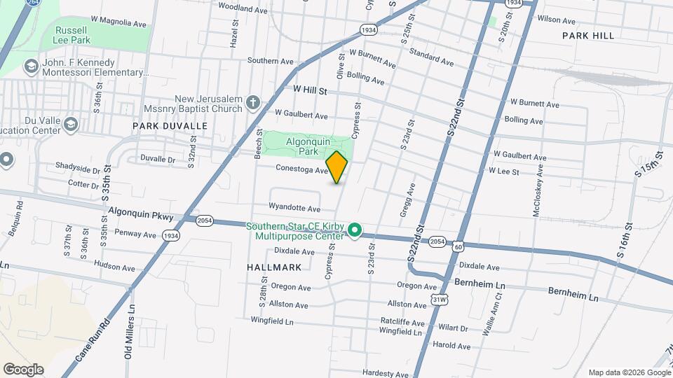 1810 Cypress St Map and Location Details