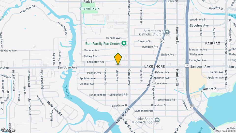 5057 San Juan Ave Map and Location Details
