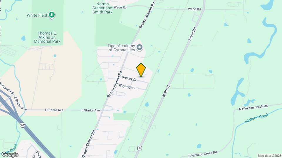 3613 Greeley Dr Map and Location Details