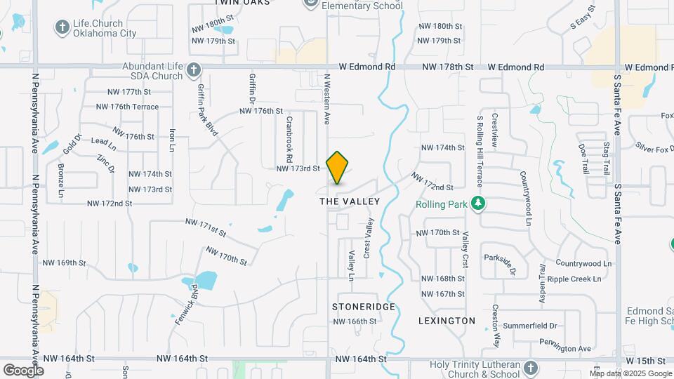 17316 Valley Crst Map and Location Details
