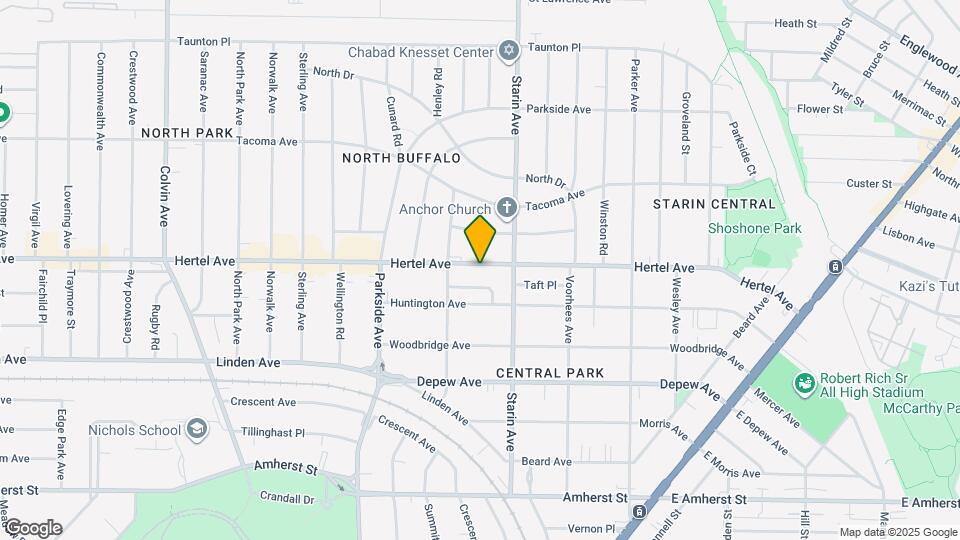 1691 Hertel Ave Map and Location Details