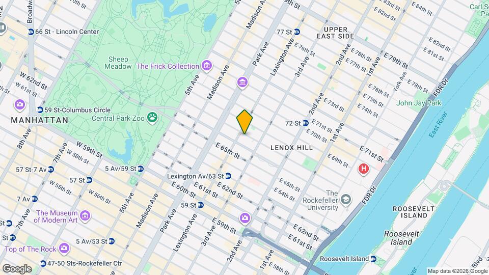 130 E 67th St Map and Location Details