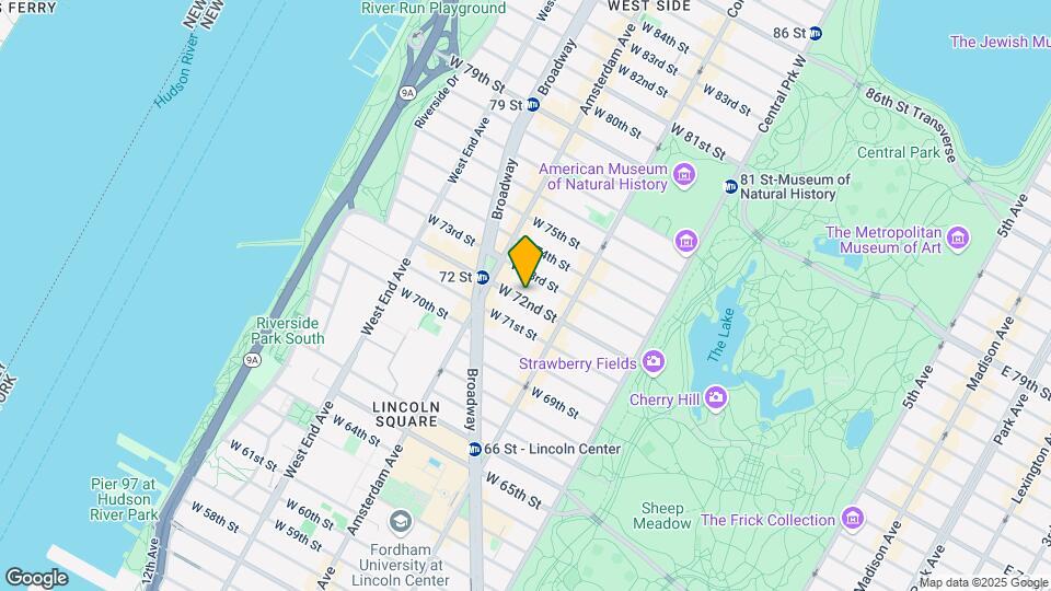 141 W 72nd St Map and Location Details