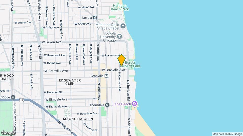 6201 N Kenmore Ave Mapa y Detalles de la Ubicación