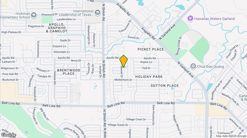 3518 Hawaii Dr Map and Location Details