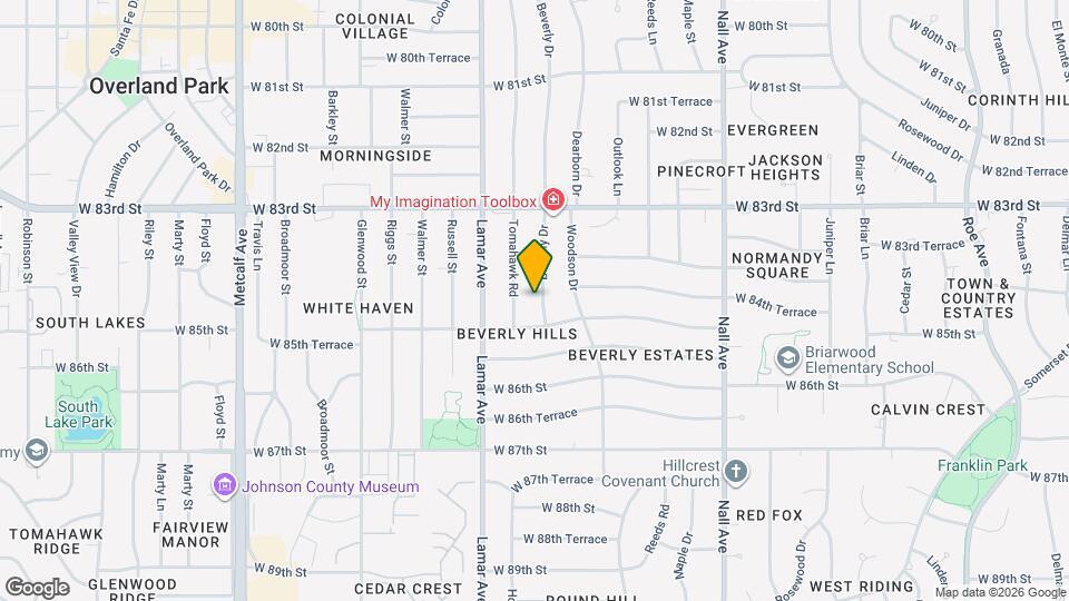 8428 Beverly Dr Map and Location Details