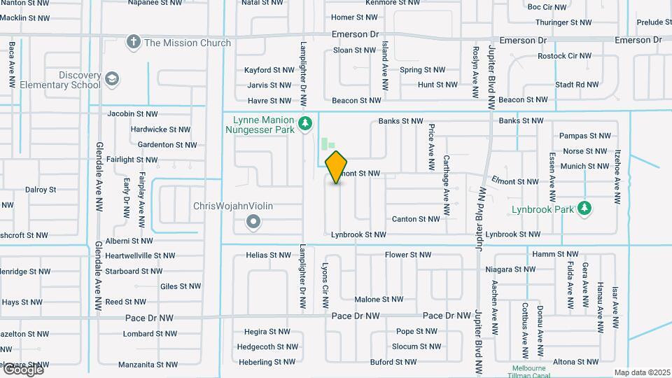 1038 Locust Ave NW Map and Location Details