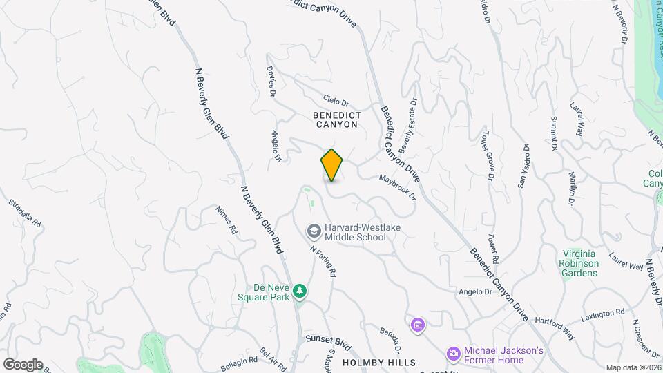 1166 Angelo Dr Map and Location Details