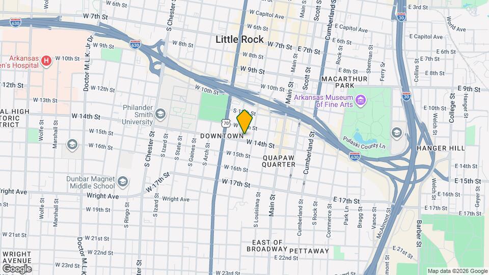 314 W Daisy L Gatson Bates Dr Map and Location Details