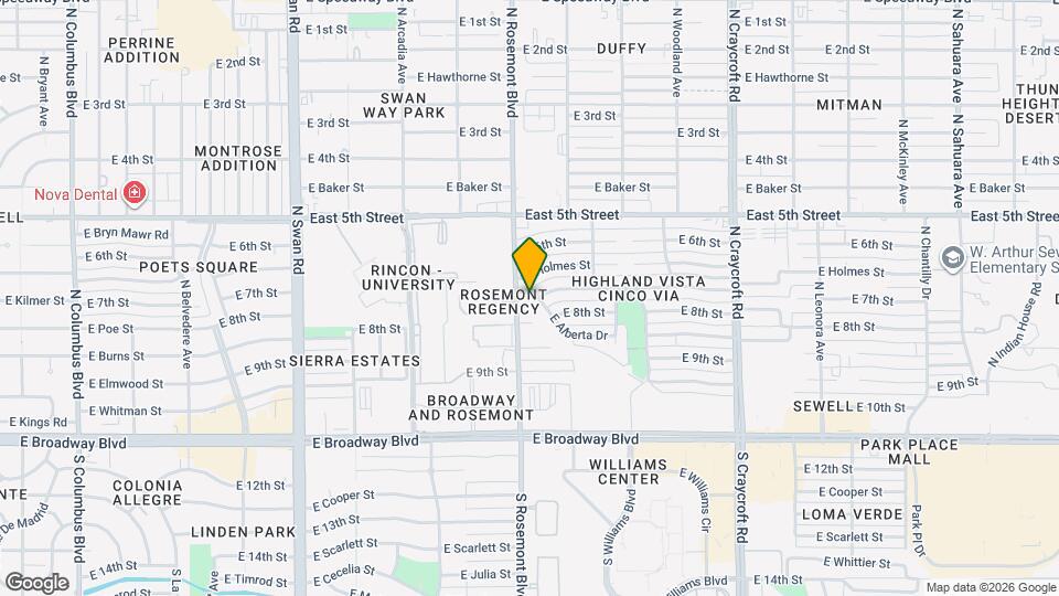 5120 E Alberta Dr Map and Location Details