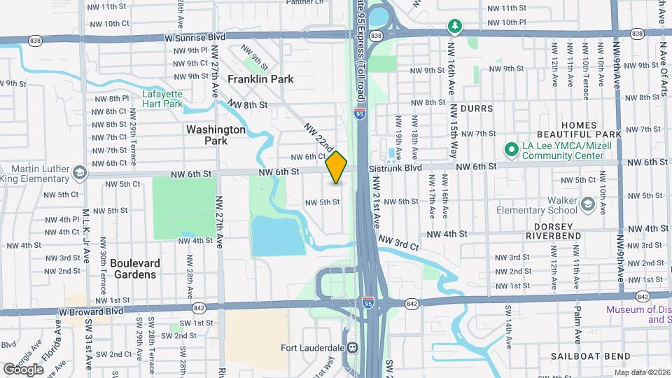 519 NW 21st Ter, Unit 1 Map and Location Details