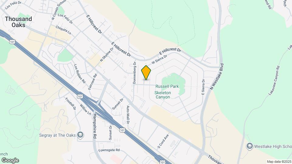 3287 W Sierra Dr Map and Location Details