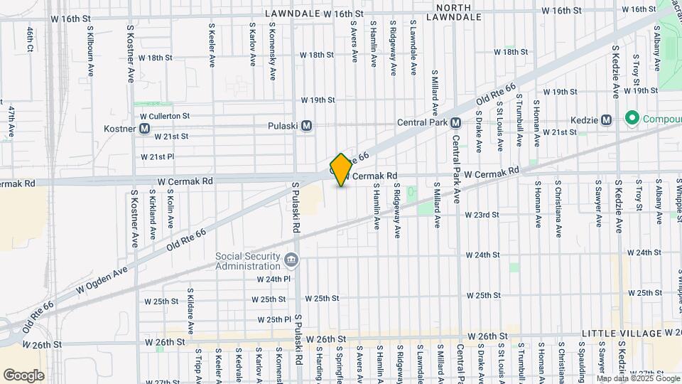 2221 S Springfield Ave Mapa y Detalles de la Ubicación