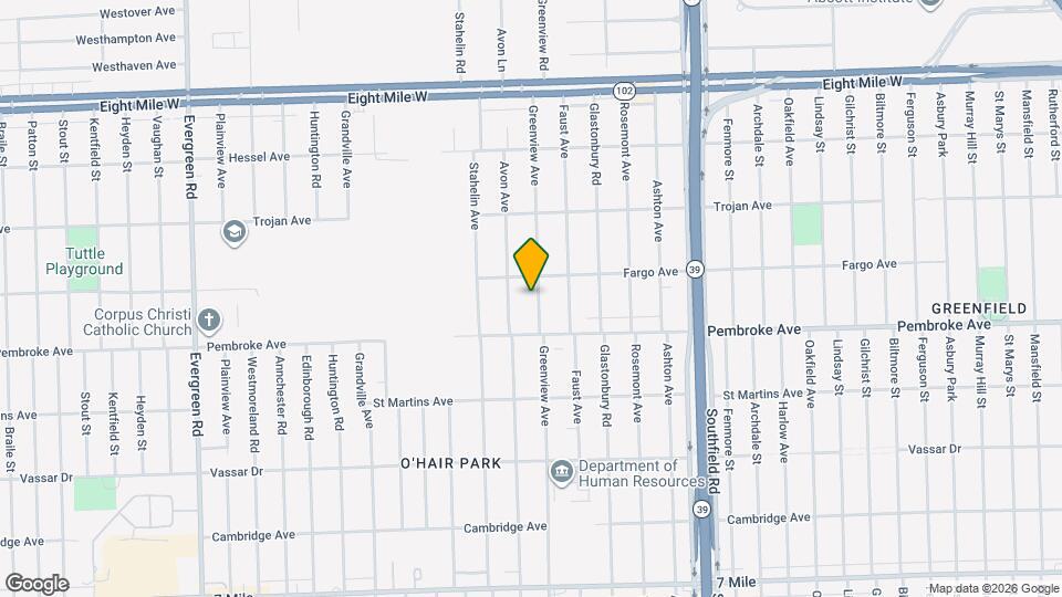 19945 Greenview Ave Map and Location Details