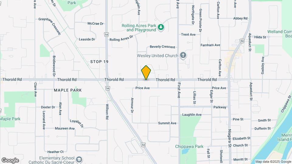 207 THOROLD Rd Map and Location Details