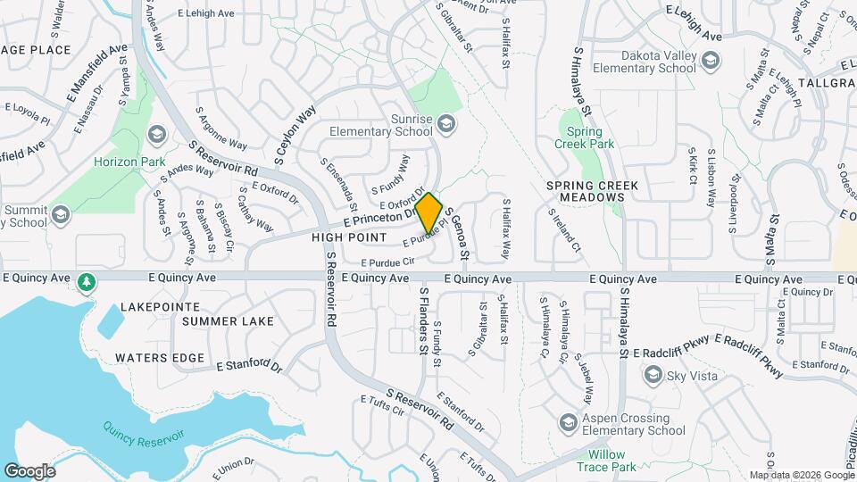 19691 E Purdue Cir Map and Location Details