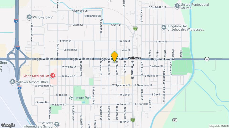 319 N Shasta St Map and Location Details