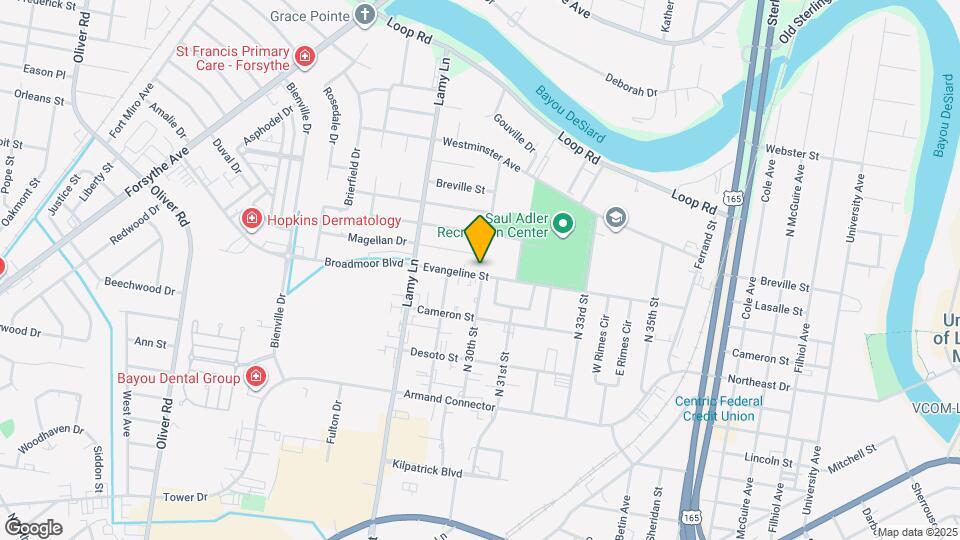 2907 Evangeline St Map and Location Details