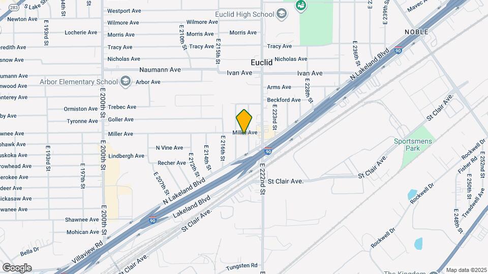 21950 Miller Ave Map and Location Details