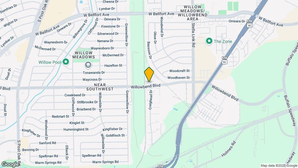 4124 Willowbend Blvd Map and Location Details