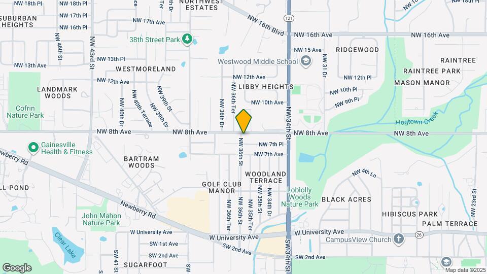 741 NW 36th St Map and Location Details