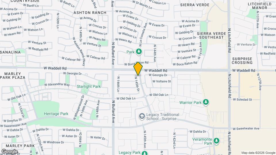 13695 N 145th Dr Mapa y Detalles de la Ubicación