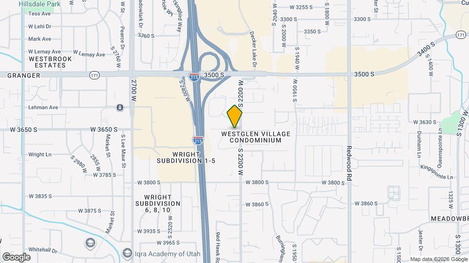 2209 W 3650 S Map and Location Details