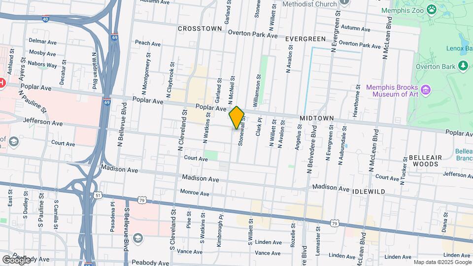 129 Stonewall St Map and Location Details