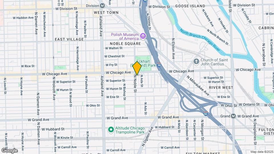 745 N Noble St, Unit 1 Map and Location Details