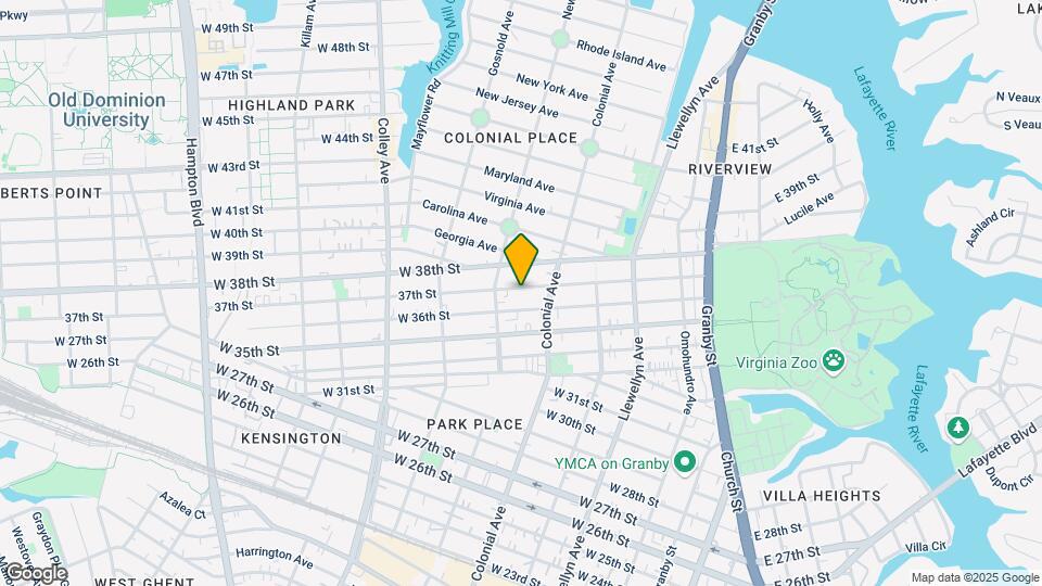 527 W 37th St Map and Location Details