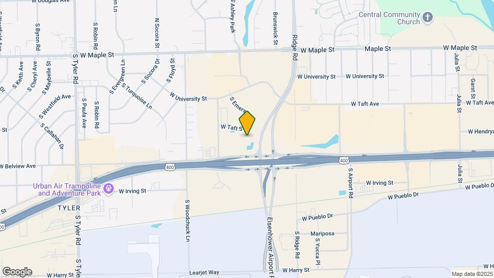 Furnished Studio-Wichita - Airport Map and Location Details