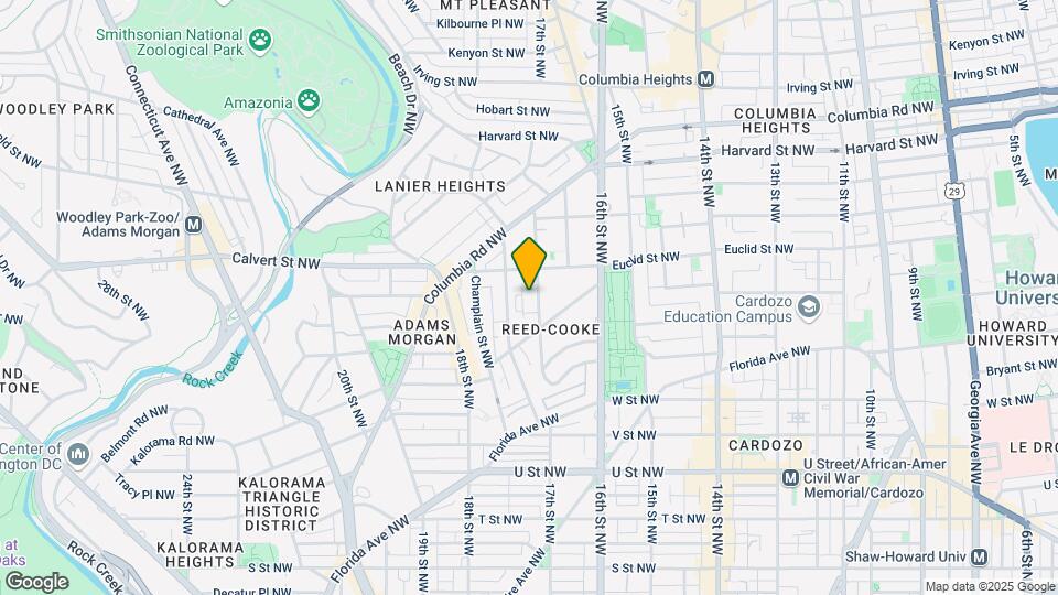 2422 17th St NW Map and Location Details