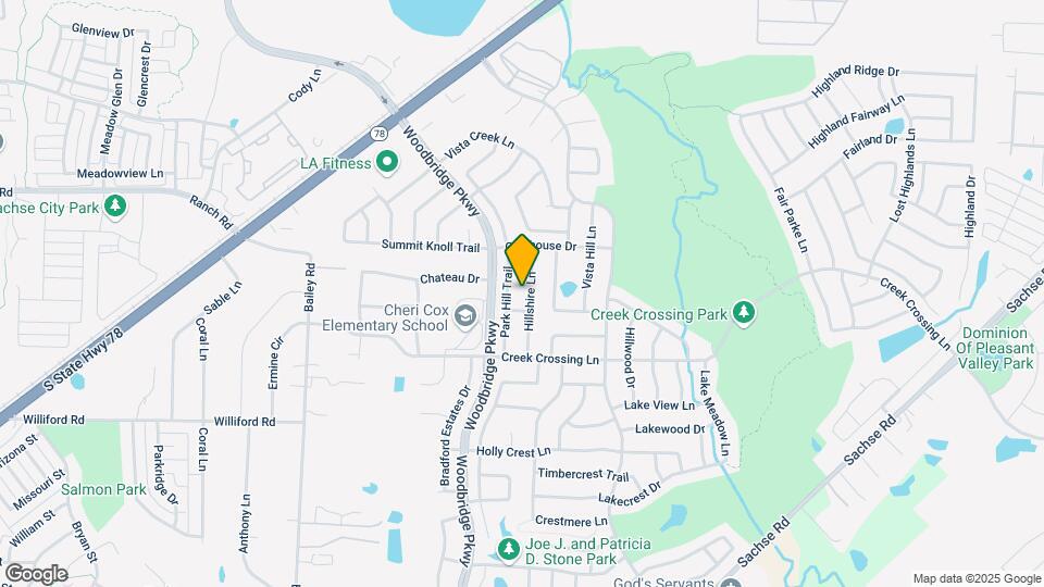 7121 Hillshire Ln Mapa y Detalles de la Ubicación